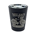 Typisch Hollands Schnapsglas schwarz Holland Metall Fahrrad