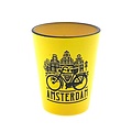 Typisch Hollands Schnapsglas Camp Amsterdam gelb