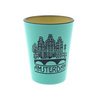 Typisch Hollands Shot glass camp Amsterdam green