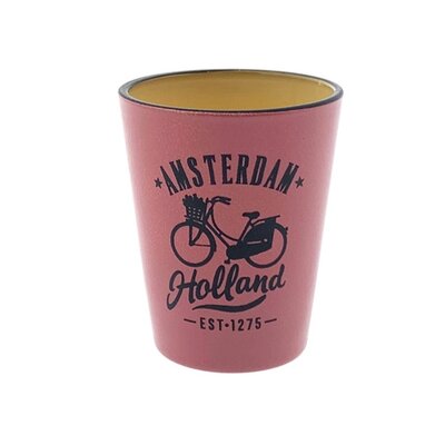 Typisch Hollands Shot glass camp Amsterdam pink