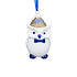 Typisch Hollands Christmas ornament owl Delft blue with gold