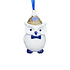 Typisch Hollands Kerstornament uil  Delfts-blauw met goud