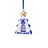 Typisch Hollands Christmas ornament Christmas tree star Delft blue with gold