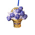 Typisch Hollands Weihnachtsdekoration Tulpenkorb Delfter Blau mit Gold