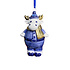 Typisch Hollands Christmas ornament reindeer Delft blue with gold