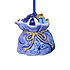 Typisch Hollands Christmas ornament gift bag delft blue with gold