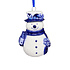 Typisch Hollands Christmas ornament snowman Delft blue