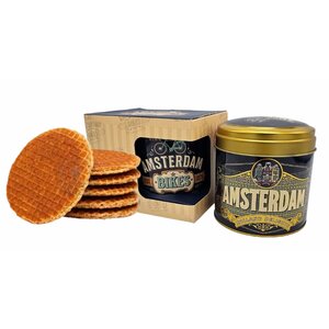 Typisch Hollands Cadeauset Mok en Blik Stroopwafels