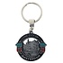 Typisch Hollands Keychain Round - City of Amsterdam (black-tin)