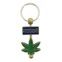 Typisch Hollands Keychain (spinner) Amsterdam - C-nabis - Bronze