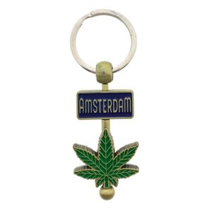 Typisch Hollands Keychain (spinner) Amsterdam - C-nabis - Bronze