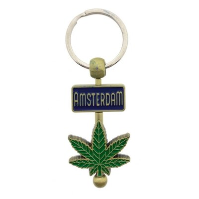 Typisch Hollands Keychain (spinner) Amsterdam - C-nabis - Bronze