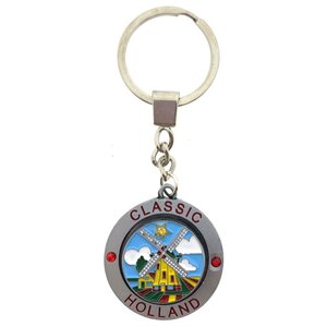 Matix Keychain (spinner) Holland - Windmill landscape