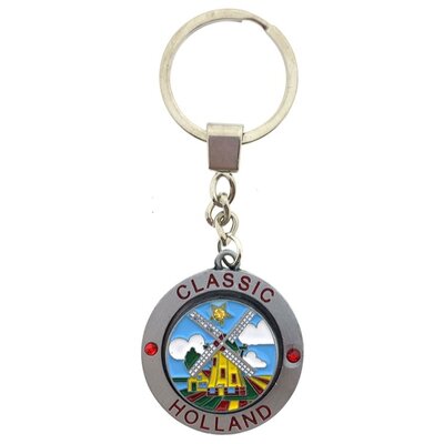 Matix Keychain (spinner) Holland - Windmill landscape