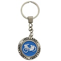 Typisch Hollands Schlüsselanhänger (Spinner) Blau - Holland - Fahrrad
