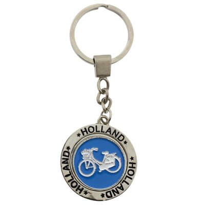 Matix Schlüsselanhänger (Spinner) Blau - Holland - Fahrrad