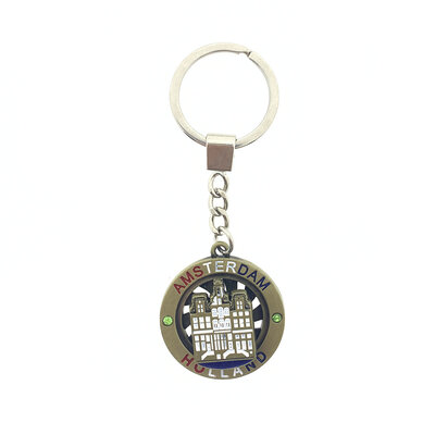 Matix Sleutelhanger (spinner) bronskleurig Holland  - Amsterdam - GevelhuisjesSleutelhanger (spinner) bronskleurig Holland  - Amsterdam - Gevelhuisjes