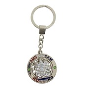 Typisch Hollands Key ring (spinner) Silver-coloured Holland - Amsterdam -Gable houses