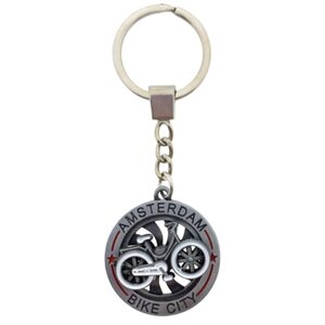 Matix Keychain (spinner) Amsterdam - Bike - City - Tin
