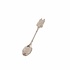 Typisch Hollands Teaspoon in cassette - houses - Matte silver