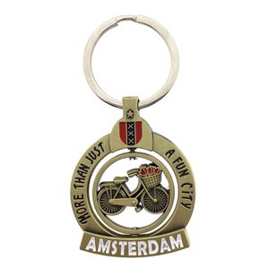 Typisch Hollands Schlüsselanhänger (Icon-Spinner) Fahrrad - Amsterdam