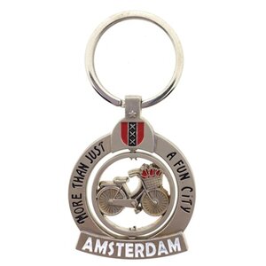 Matix Sleutelhanger ( icoon-spinner)  Fiets - Amsterdam