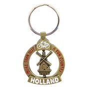 Typisch Hollands Keychain (icon-spinner) Holland - Windmill and Bicycle