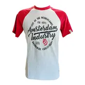 Holland fashion T-Shirt - Gray Red Amsterdam - Industry