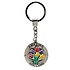 Typisch Hollands Sleutelhanger Shiny Zilver (spinner)  Amazing Tulips from Holland