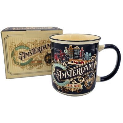 Typisch Hollands Tasse Amsterdam Vintage in Geschenkbox