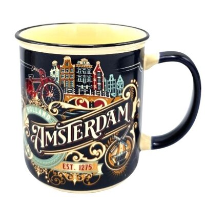Typisch Hollands Tasse Amsterdam Vintage in Geschenkbox