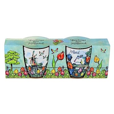 Typisch Hollands Espresso mugs - Gift box 2 cups Holland