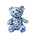 Heinen Delftware Bear Delft blue 15 cm - Blue Flowers