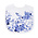 Heinen Delftware Bib Delft blue floral pattern