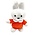 Nijntje (c) Keychain Miffy plush - Orange
