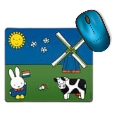 Typisch Hollands Rubber Mousepad - Miffy on the farm