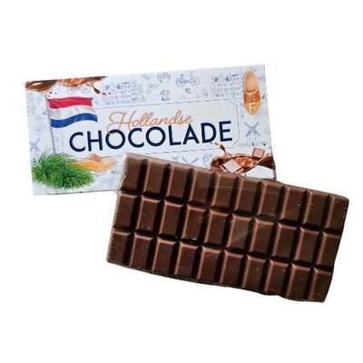 Typisch Hollands Milchschokoladentafel in luxuriöser Geschenkverpackung – holländische Schokolade