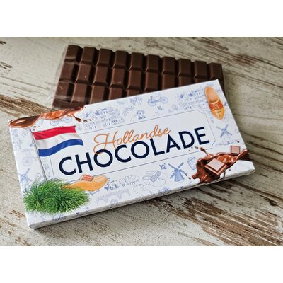 Typisch Hollands Milchschokoladentafel in luxuriöser Geschenkverpackung – holländische Schokolade