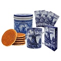 Typisch Hollands Stroopwafels in blik- Grote mok en (GRATIS) speelkaarten -cadeauset