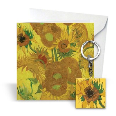 Typisch Hollands Gift set Mug and Tin Stroopwafels - Sunflowers (with gift card and FREE keychain)