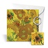 Typisch Hollands Geschenkset Becher und Dose Stroopwafels – Sonnenblumen (mit Geschenkkarte und KOSTENLOSEM Schlüsselanhänger)