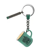 Typisch Hollands Keychain Campmug - Amsterdam Green - Gable houses and bridge