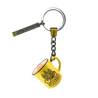 Typisch Hollands Keychain Campmug - Amsterdam Yellow - Gable houses and Bicycle