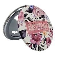 Typisch Hollands Mirror box - Round - Amsterdam White - flowers