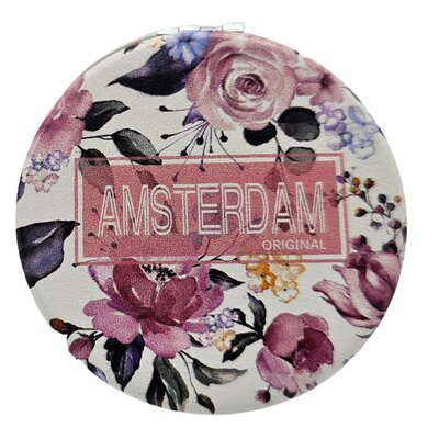 Typisch Hollands Mirror box - Round - Amsterdam White - flowers