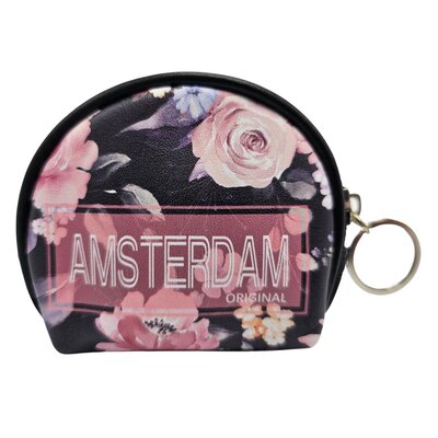 Robin Ruth Fashion Portemonnee  Amsterdam - Roosjes - Zwart-Roze