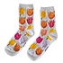 Holland sokken Damensocken - Tulpen (weiß) Größe 36-41