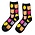 Holland sokken Women's Socks - Tulips (Black) Size 36-41