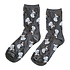 Holland sokken Dames sokken - Koeien -Maat 36-41 (grijs)