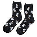 Holland sokken Women's socks - Cows - Size 36-41 (black)